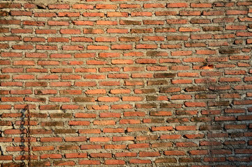 red brick wall as background