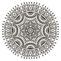 Mandala. Ethnic decorative elements.