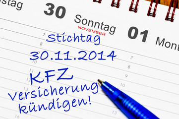 Obraz premium Versicherung kündigen