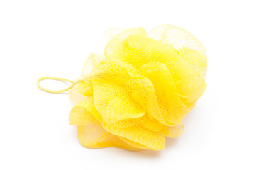 Yellow wisp isolated on white background