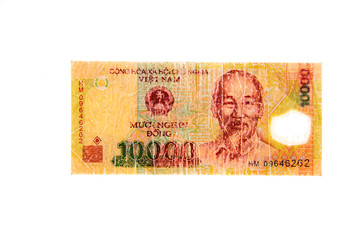 Vietnamese currency 10,000 dong banknote