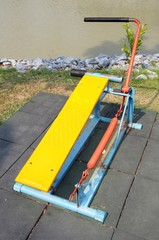 fitness equipment in public park