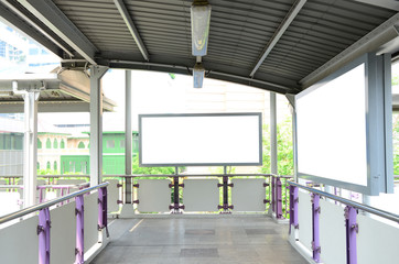 Blank billboard ready for advertisement