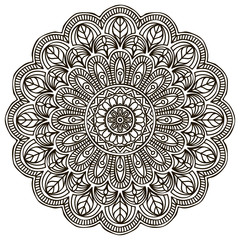 Mandala. Ethnic decorative elements.