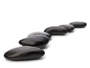 Zen pebbles path. Spa and healthcare concept.