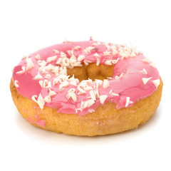 Delicious doughnut isolated on white background