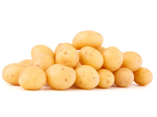 new potato tuber isolated on white background cutout