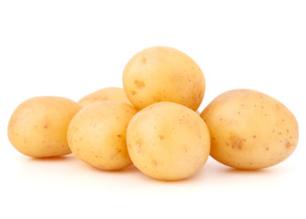new potato tuber isolated on white background cutout