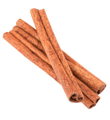 cinnamon stick spice isolated on white background closeup