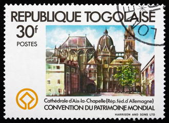Postage stamp Togo 1981 Aix-la-Chapelle Cathedral, Germany