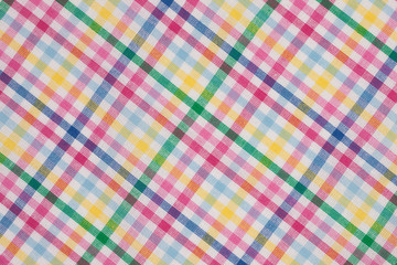 チェック柄の布　