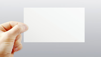 Fototapeta premium Hand holding paper