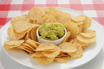 Chips and guacamole