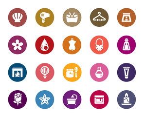 Beauty and Cosmetic Color Icons