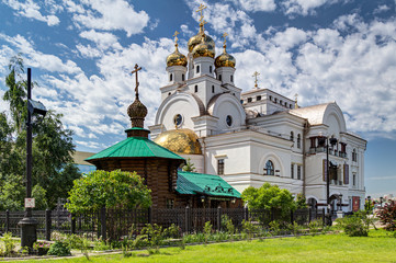 Fototapeta na wymiar Church of All Saints in Yekaterinburg