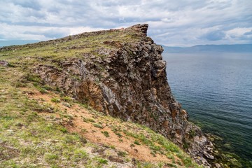 Cliff, Lake Baikal in Russia