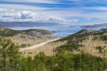 Coastline of Lake Baikal in Russia