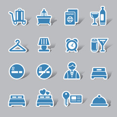 Hotel Color Icon Label