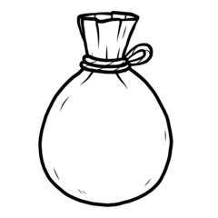sack with rope