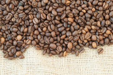 macro of coffee