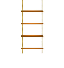 Wooden rope ladder