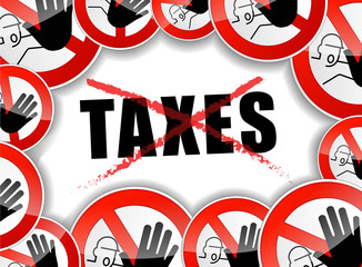 no taxes concept