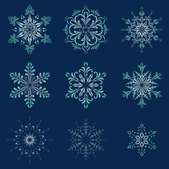 Fototapeta na wymiar Christmas Snowflakes