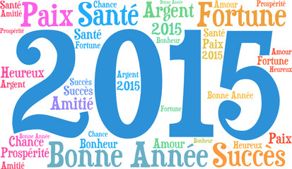 2015 nouvel an et bonne année 