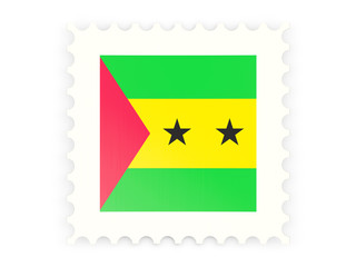 Postage stamp icon of sao tome and principe