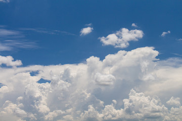 blue sky with  cloud background