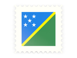 Postage stamp icon of solomon islands