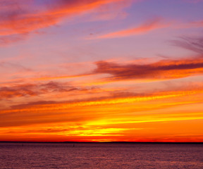 Sunset Paradise Evening Scene