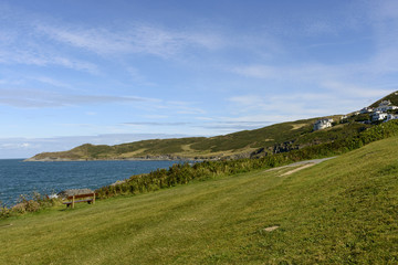 Fototapeta na wymiar coastline at Woolacombe bay, Devon