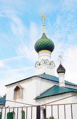 Old Russian orthodox church building.