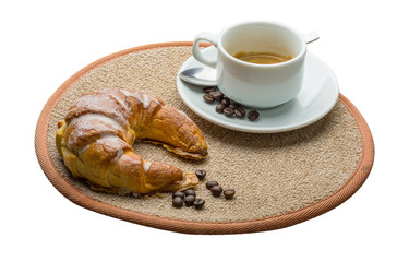 Hot fresh espresso