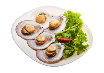 Grilled scallops