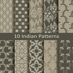 set of ten Indian patterns - 72452854
