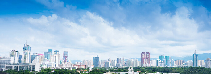 Aerial view of chinese city,shenzhen