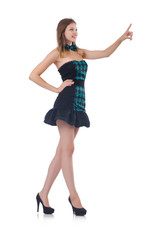 Woman in fashion clothing concept