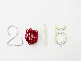 2015,festif, chiffre,bougie