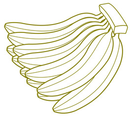 Bunch of Bananas Drawing