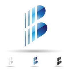 Abstract icon for letter B