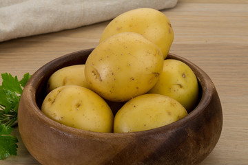 Raw potatoes