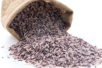 berry rice isolated on white background