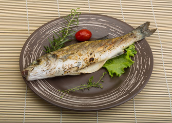 Grilled seabass
