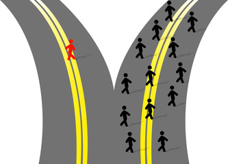 Make your choice - Stock Image