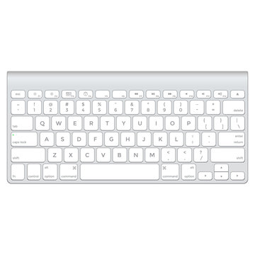 vector short aluminium computer keyboard