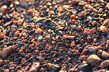 colorful pebbles pebbles on the beach