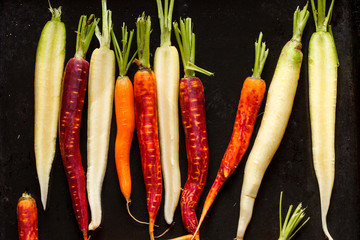 colorful carrots