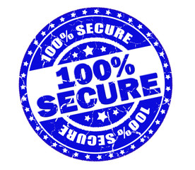 100% secure stamp